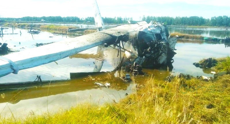 Penampakan Pesawat Sam Air Jatuh di Gorontalo, 4 Tewas