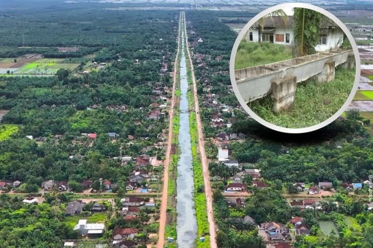 Saluran Irigasi Gantung Terpanjang di Indonesia