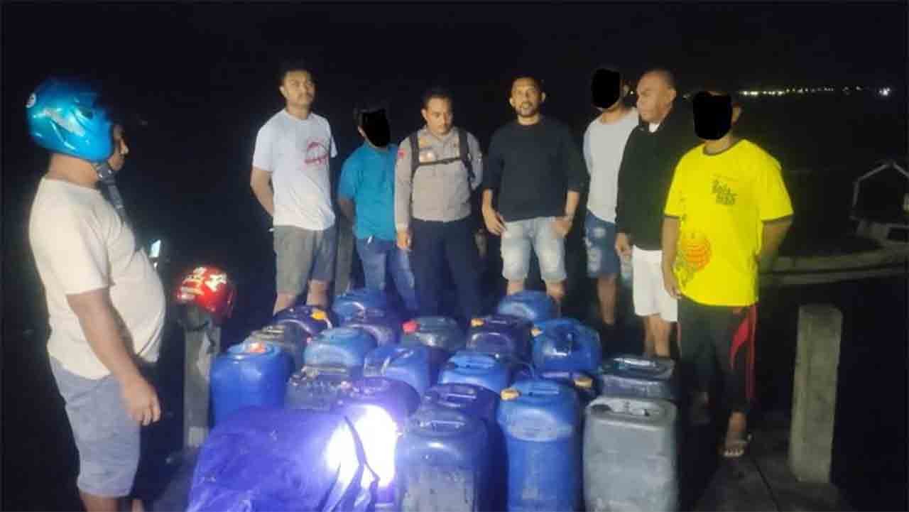 Polres Tanimbar Amankan Kapal Nelayan Penyelundup Solar ke Australia